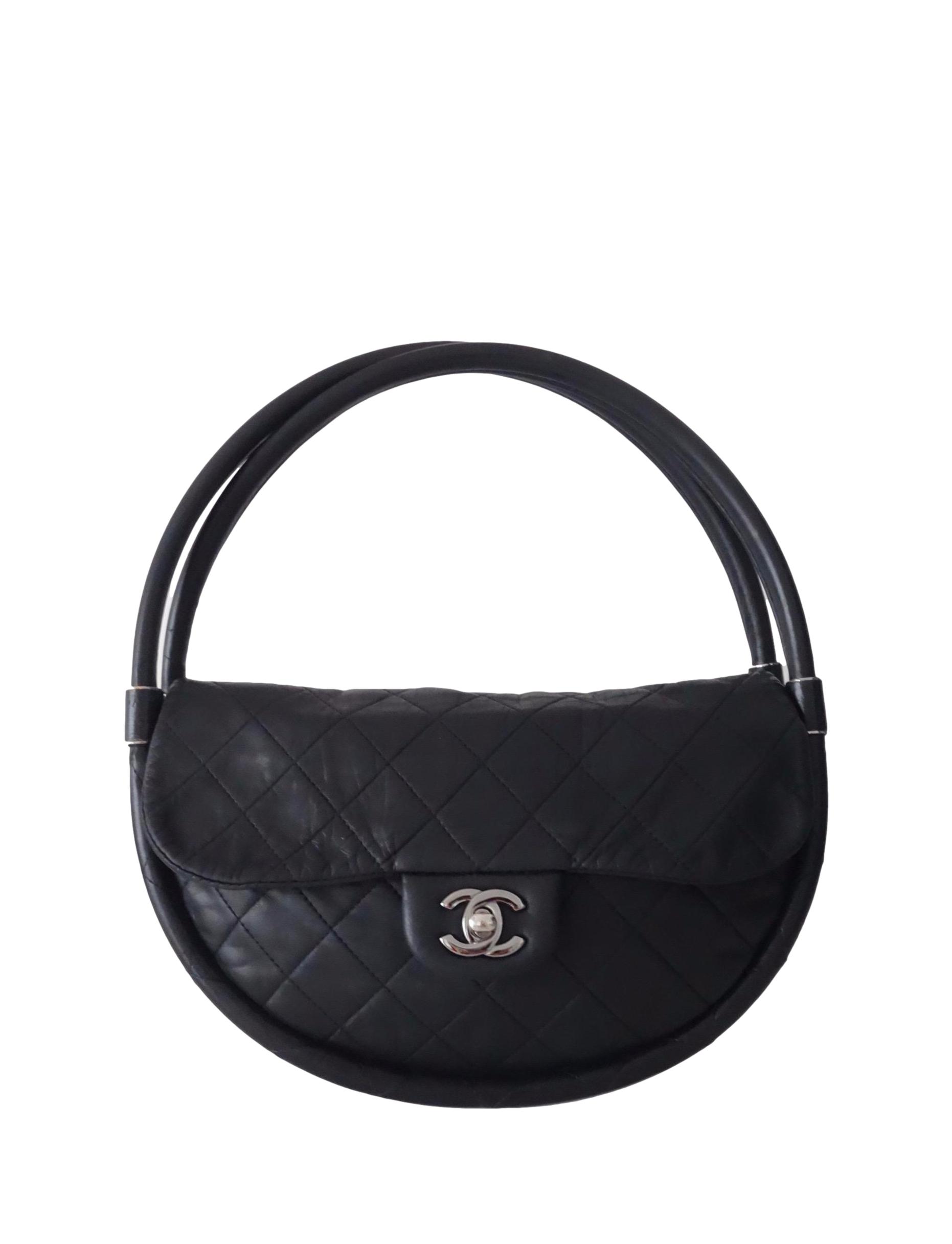 Chanel Small Hula Hoop Bag - Black Handle Bags, Handbags