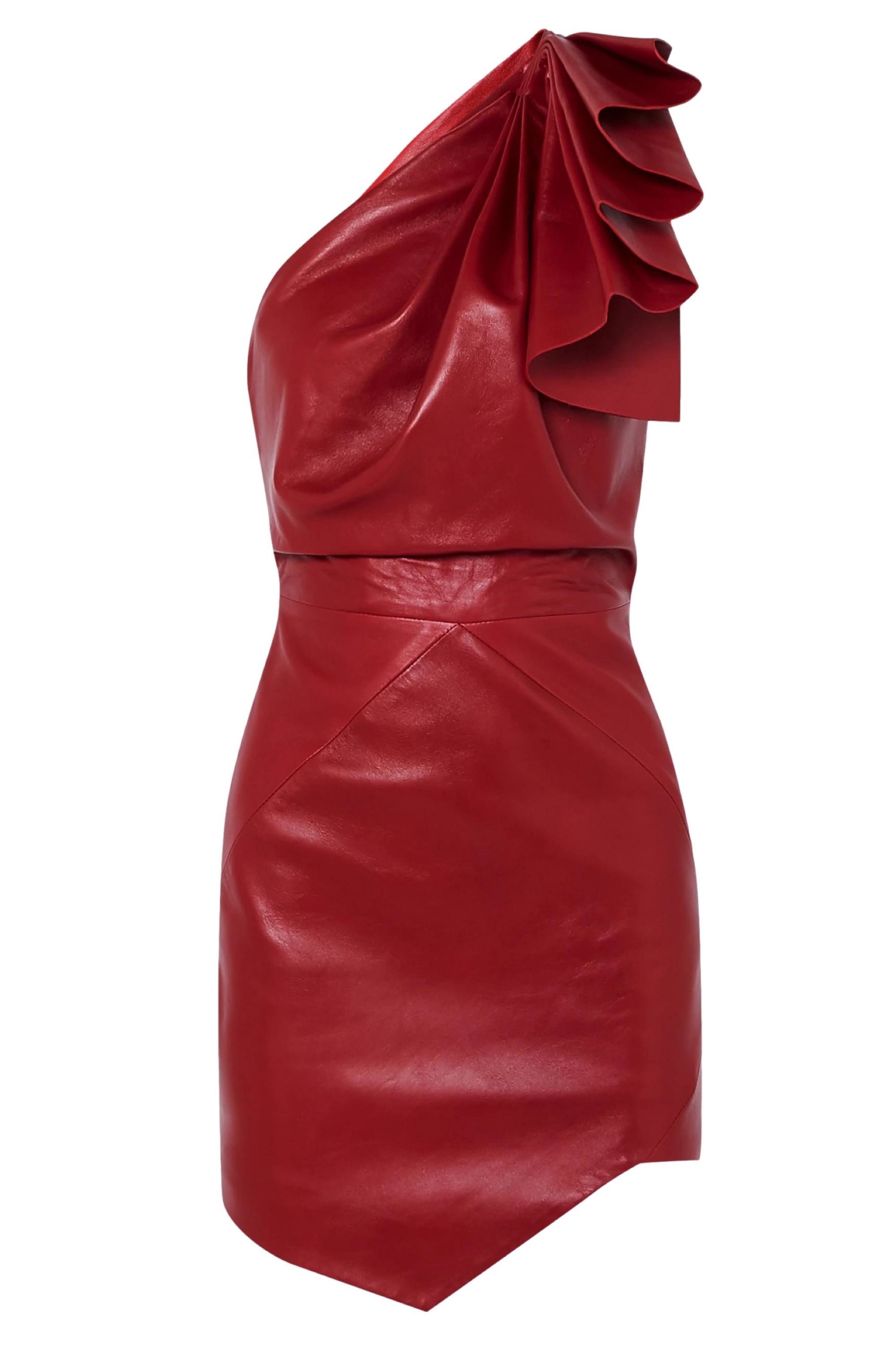 alexandre vauthier leather dress